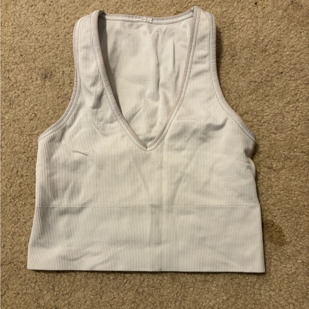 White workout tank/bra